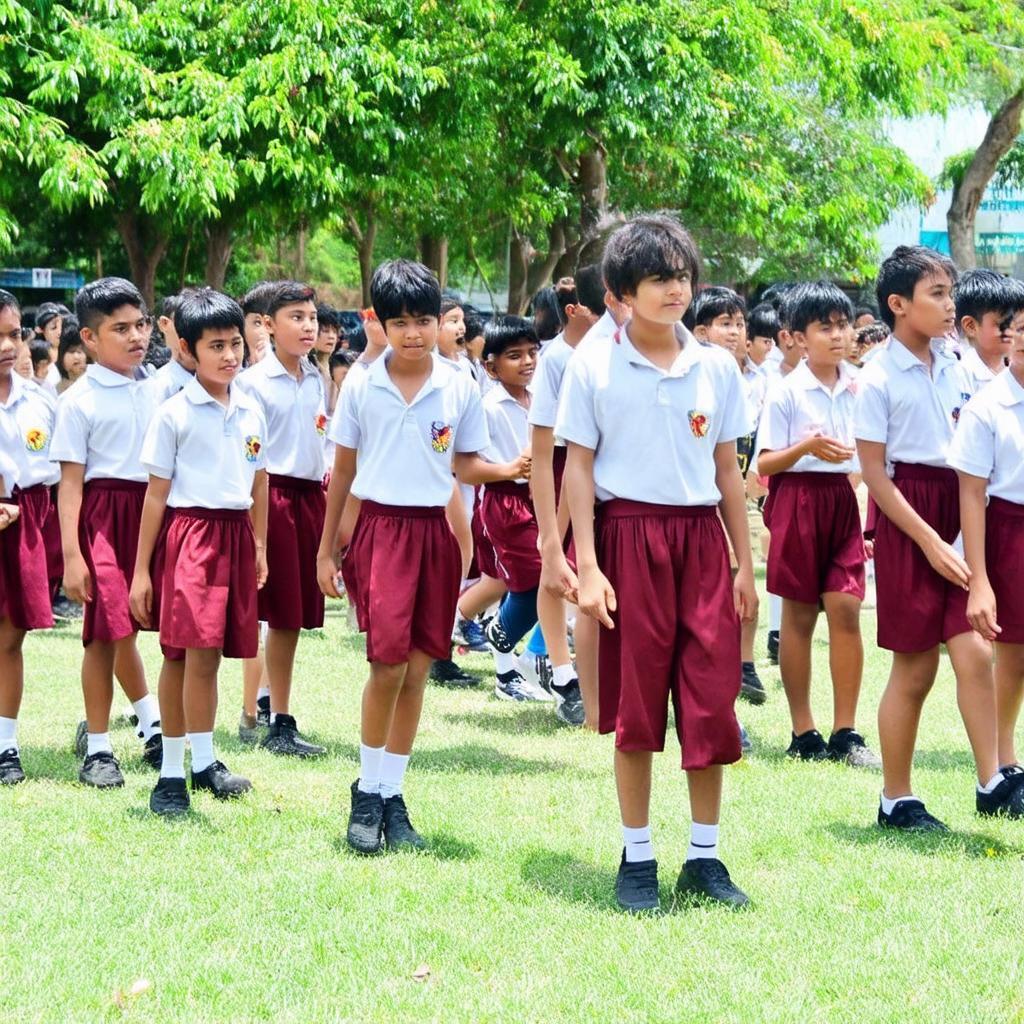 Học sinh Trường THCS Vĩnh Hòa Hiệp tham gia hoạt động ngoại khóa